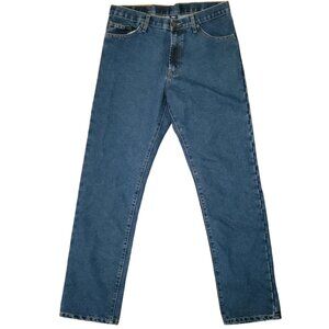 Full Blue 5-Pocket Jeans Size 30x32.  Actual 33x32. Rise 11"